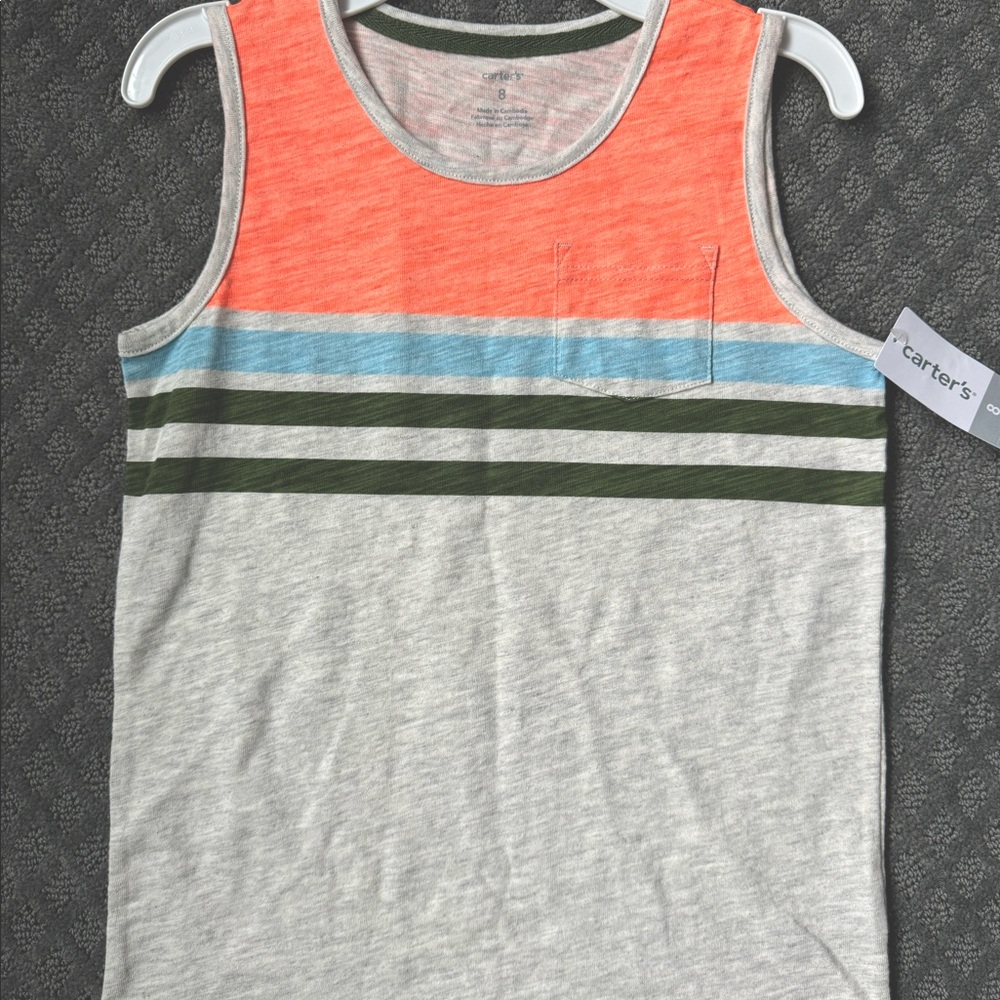 NWT Carter’s Boys tank top. Size 8